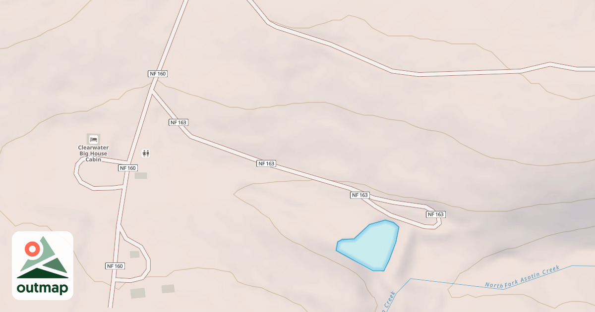 Map of CLEARWATER POND