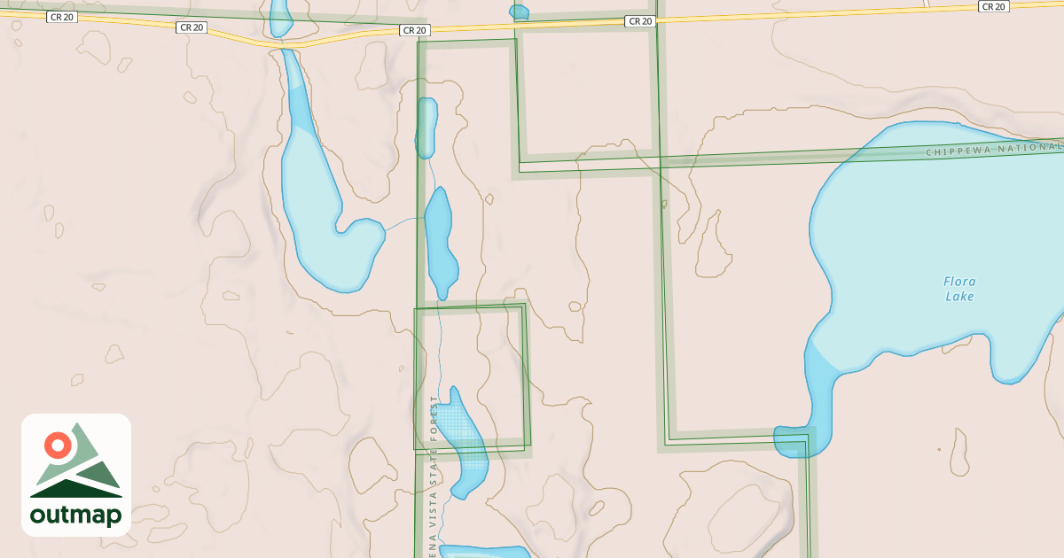 Map of NORTH RICE LAKE SPUR 2399