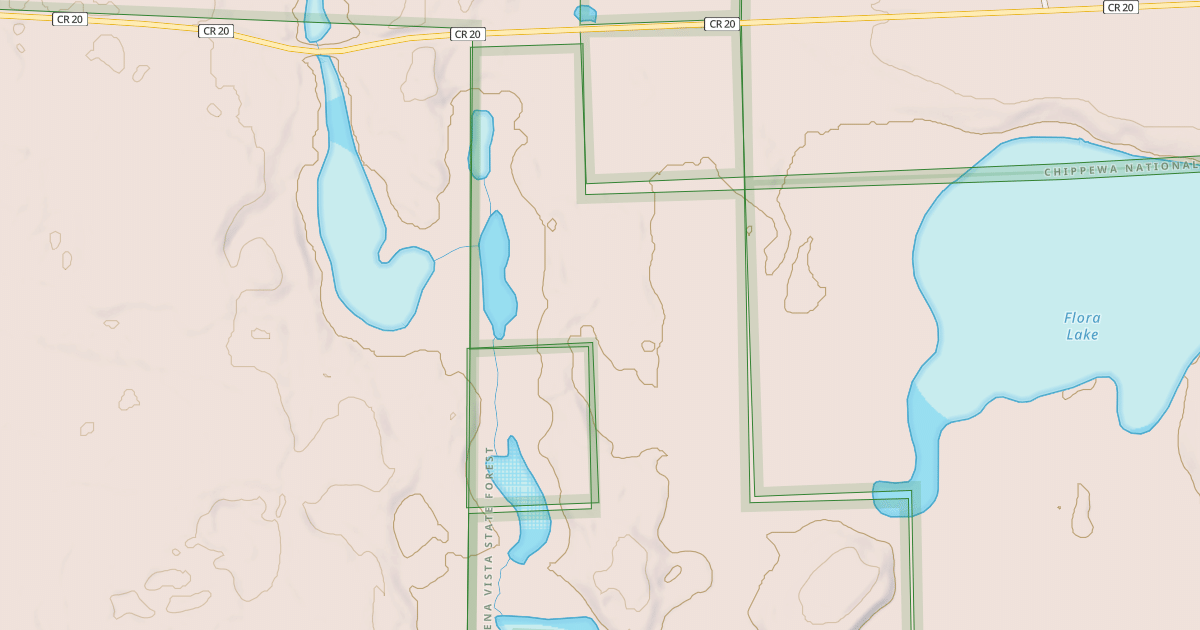 Map preview of NORTH RICE LAKE SPUR 2399
