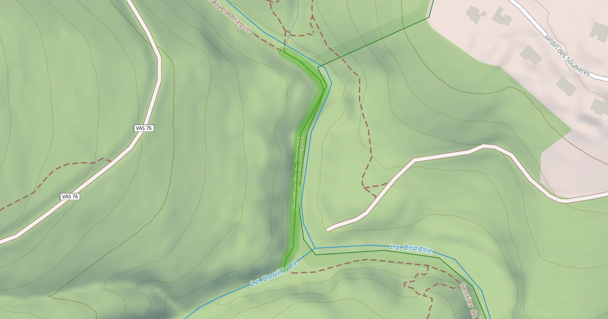 Map preview of Sentier 'Découverte' de la Brague