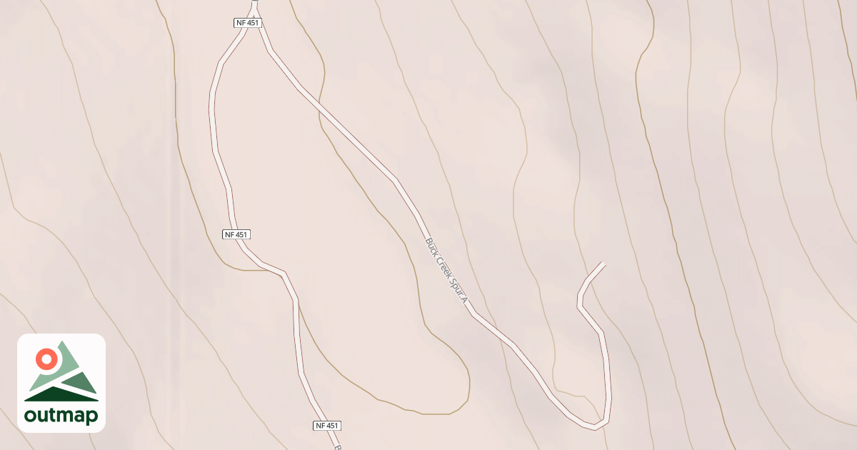 Map of BUCK CREEK SPUR A