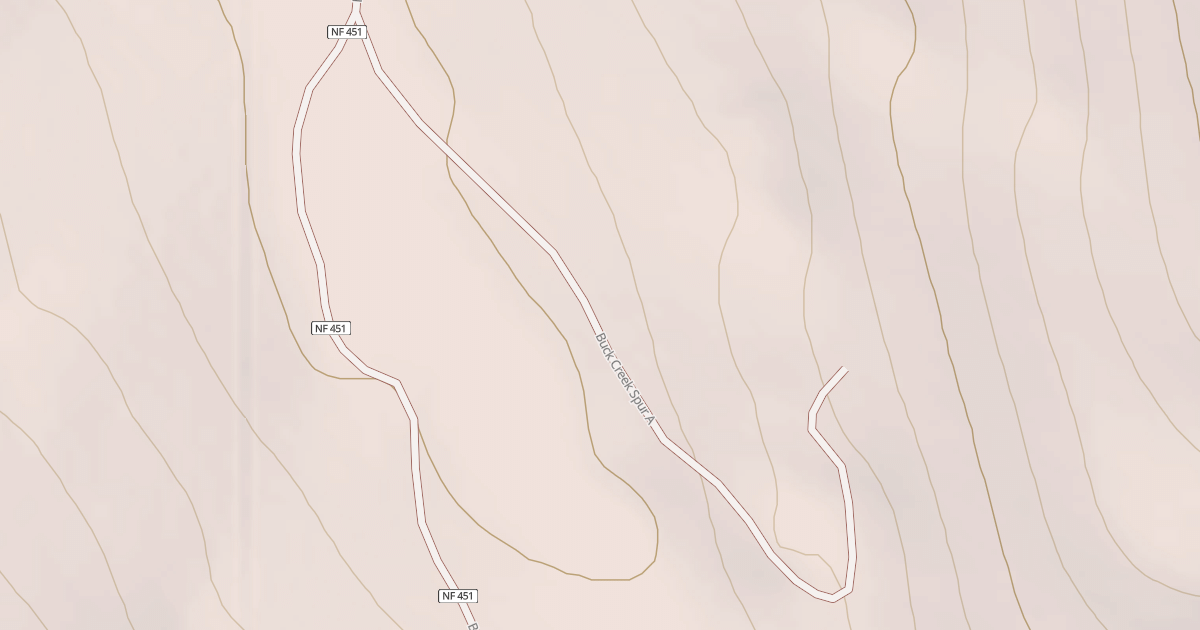 Map preview of BUCK CREEK SPUR A