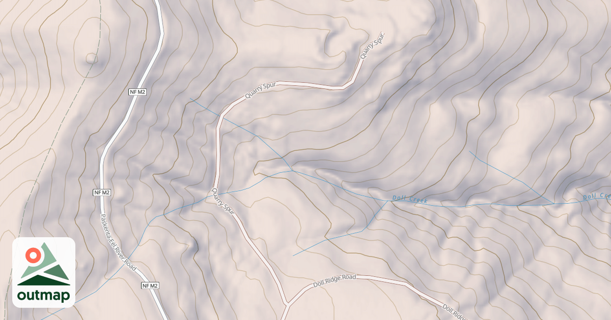 Map of QUARRY SPUR