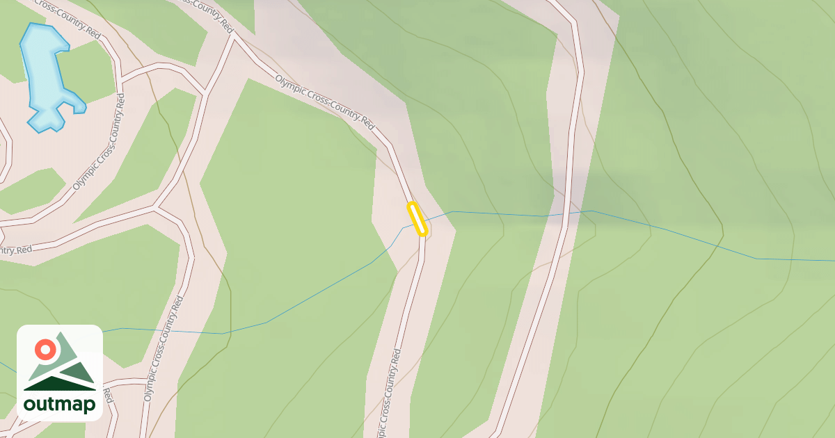 Map of Olympic Cross-Country Red