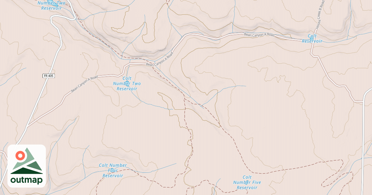Map of BEAN CANYON A