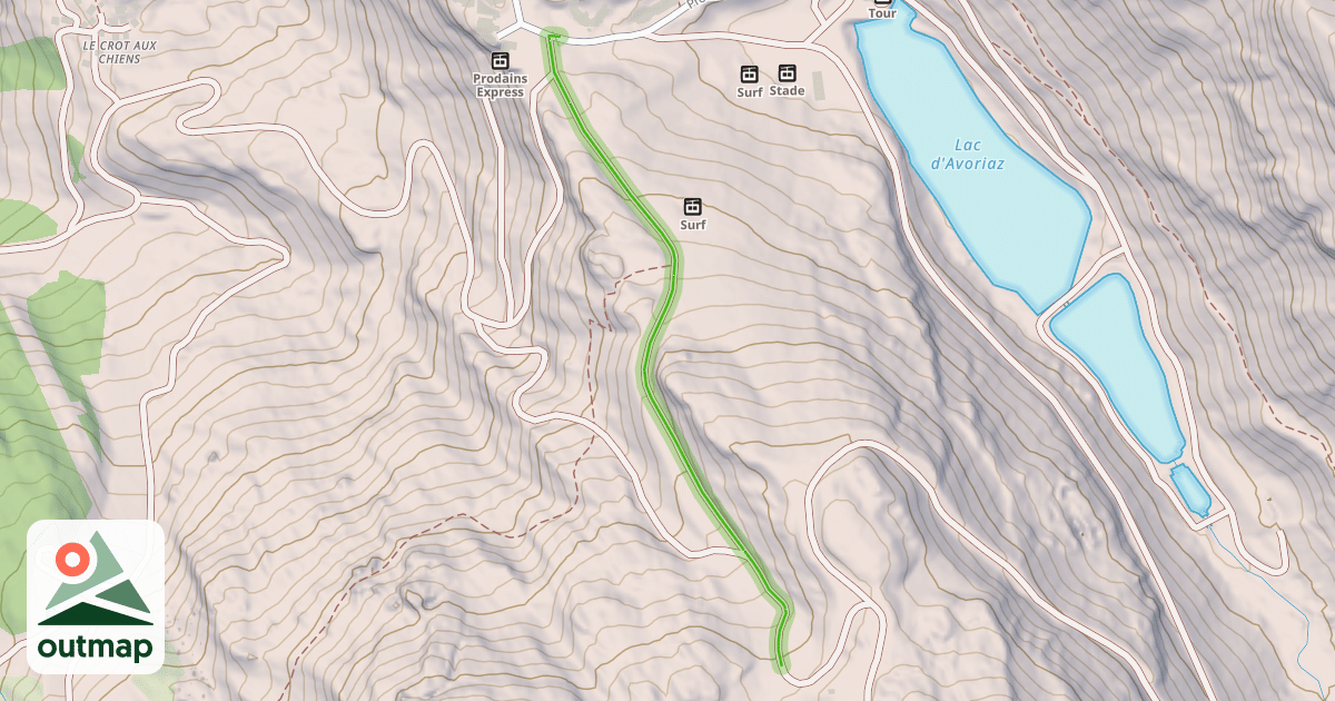 Map of Bleue d'Arare