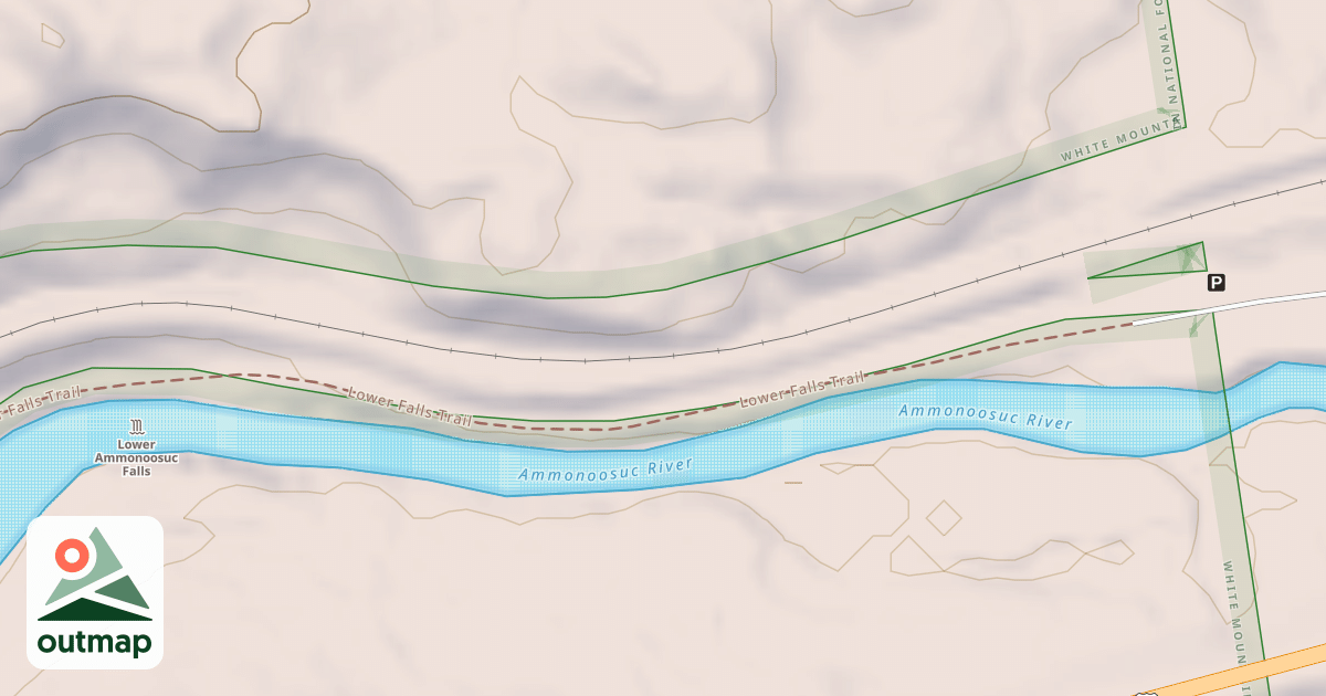 Map of Lower Falls