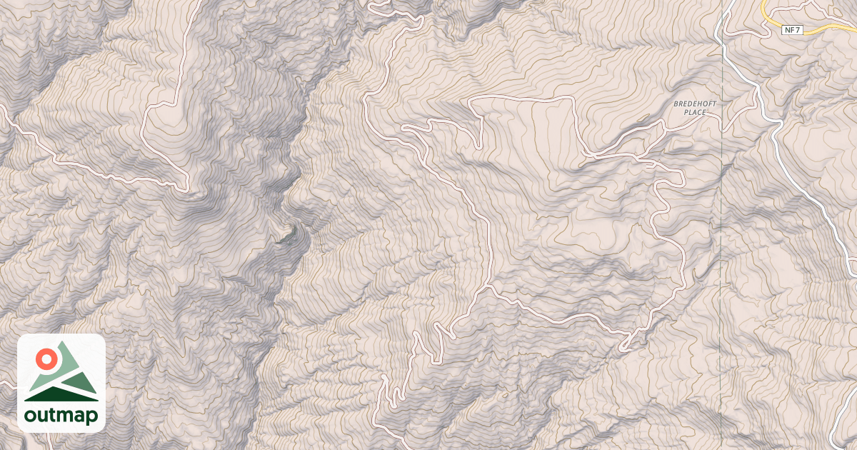 Map of BLUESLIDE CREEK