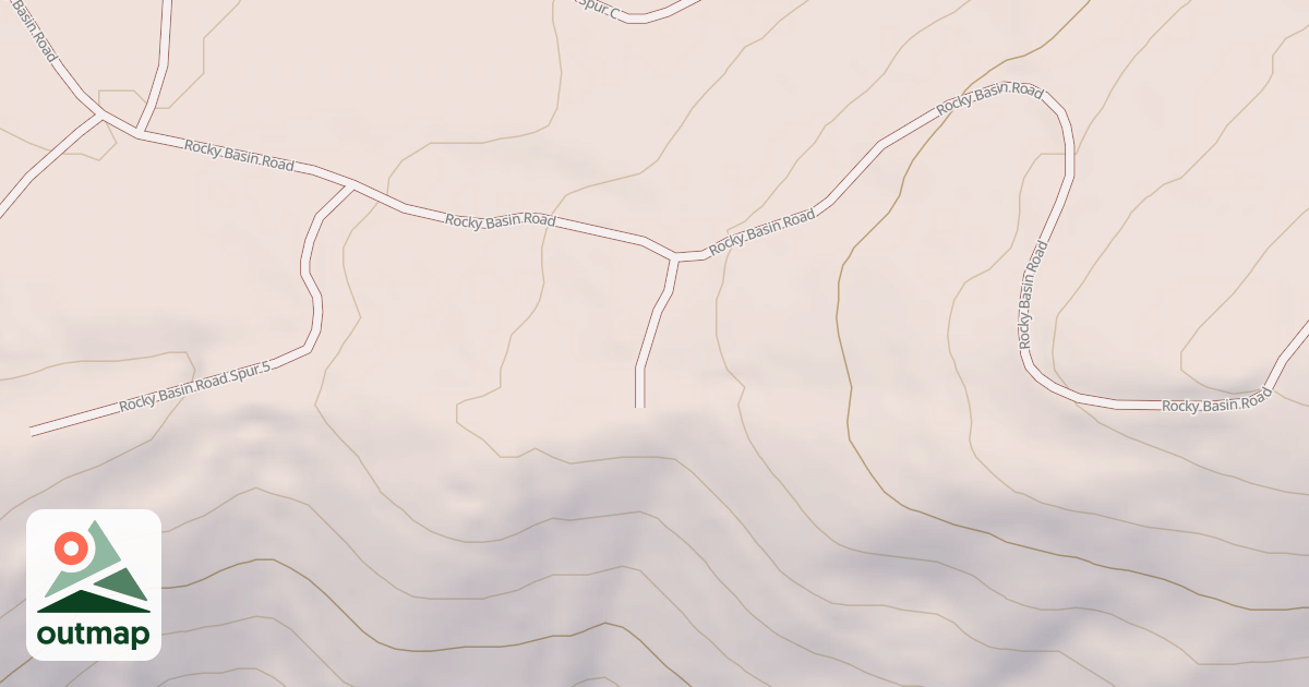 Map of ROCKY BASIN B SPUR