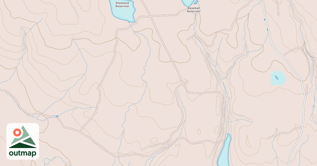 Map of DIAMOND RESERVOIR