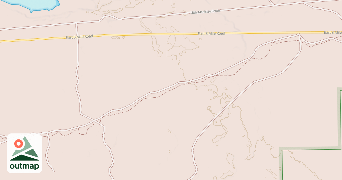 Map of Little Manistee Motorcycle Trail
