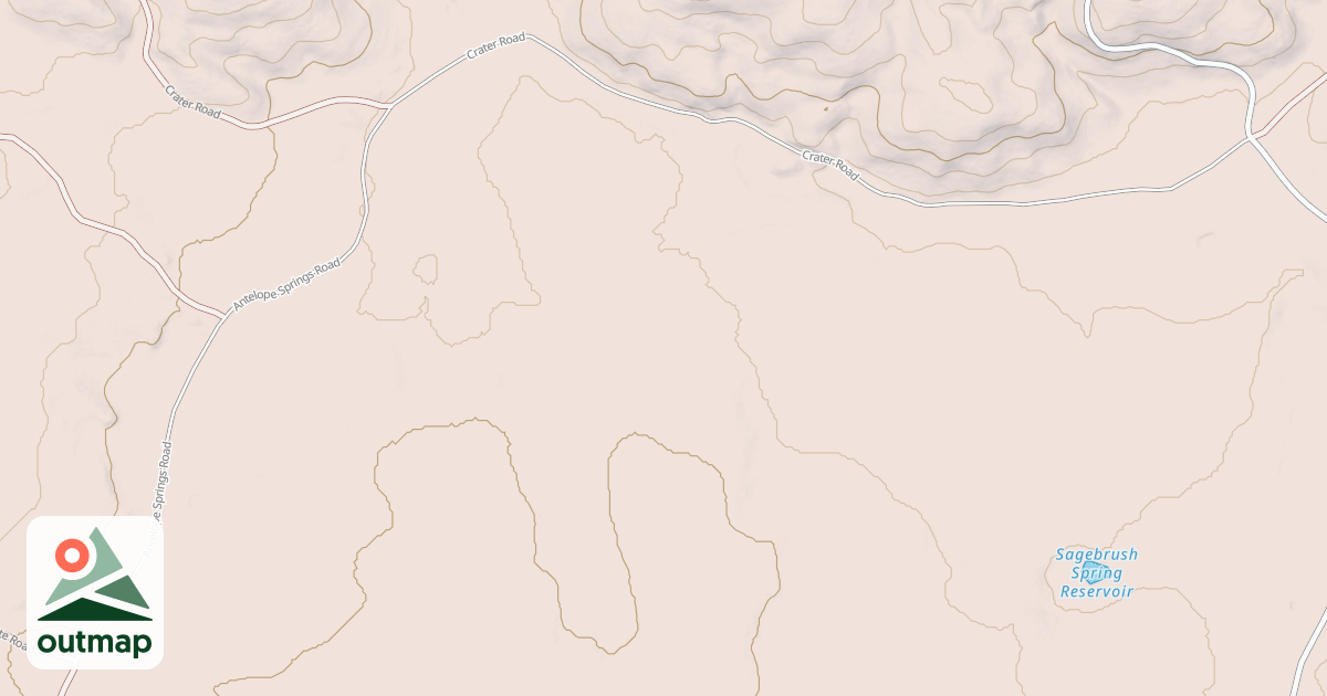 Map of NORTH ANTELOPE SPRINGS