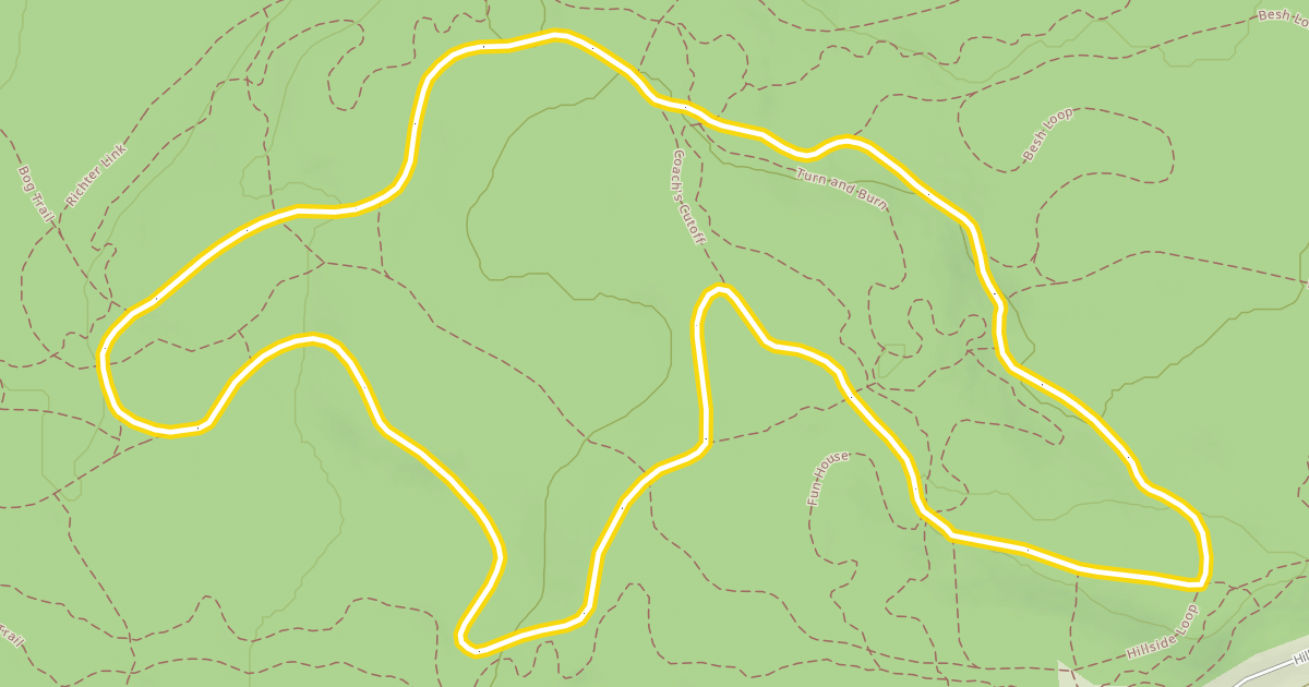 Map preview of Hillside Loop