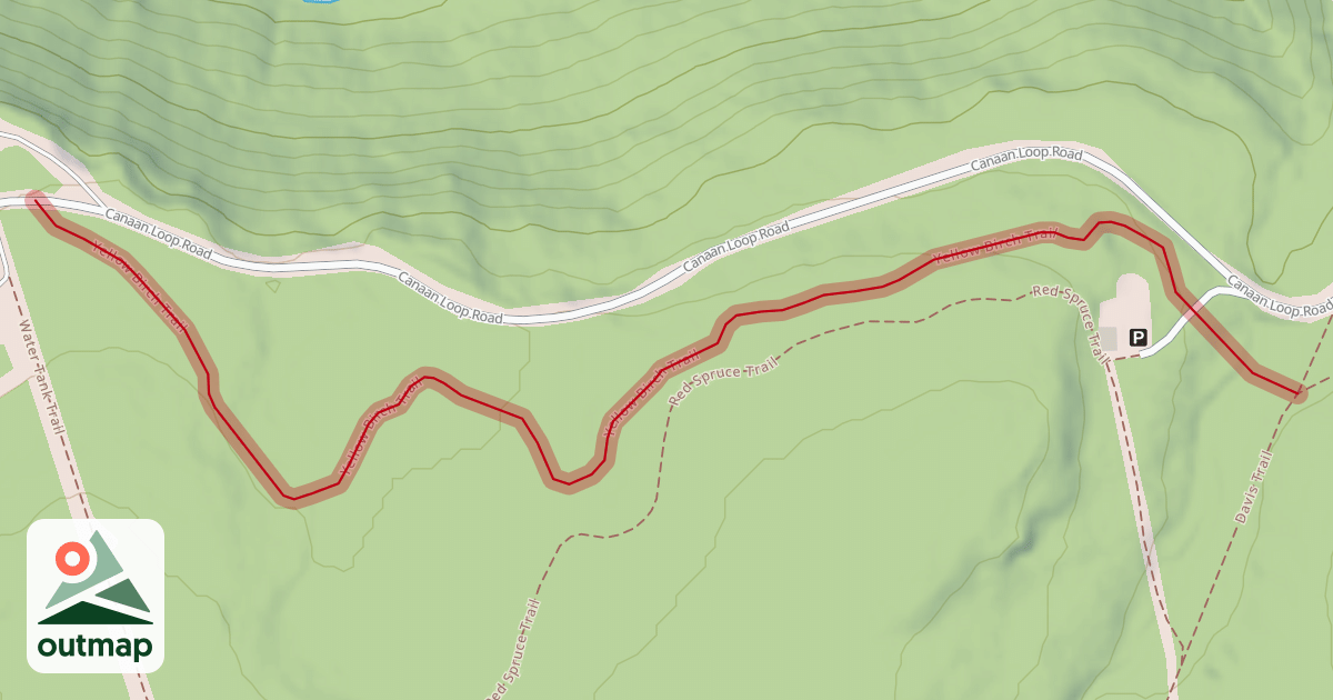 Map of Yellow Birch Trail