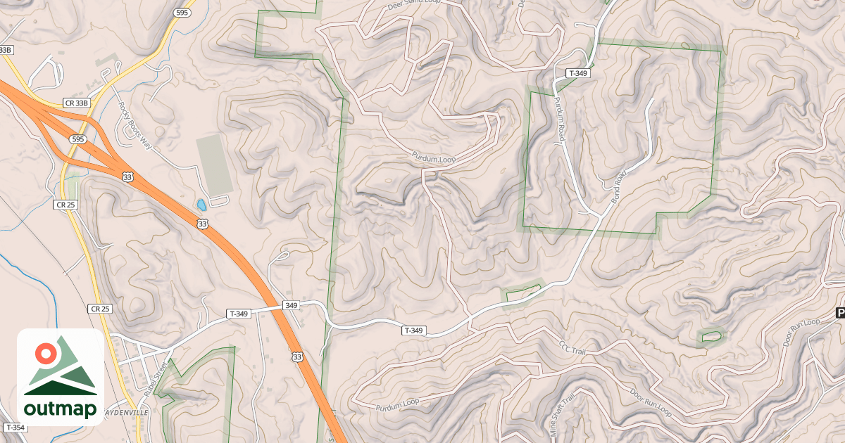 Map of PURDUM LOOP