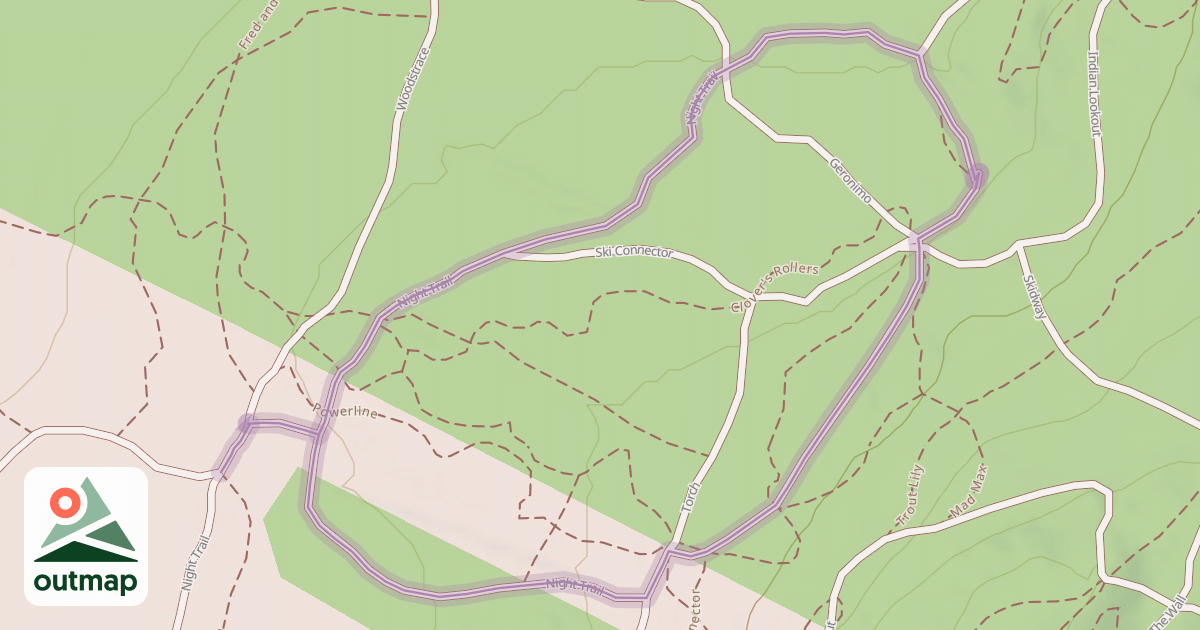 Map of Night Trail