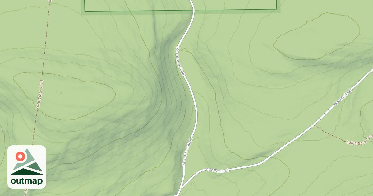 Map of Bald Eagle State Forest Snowmobile Trails