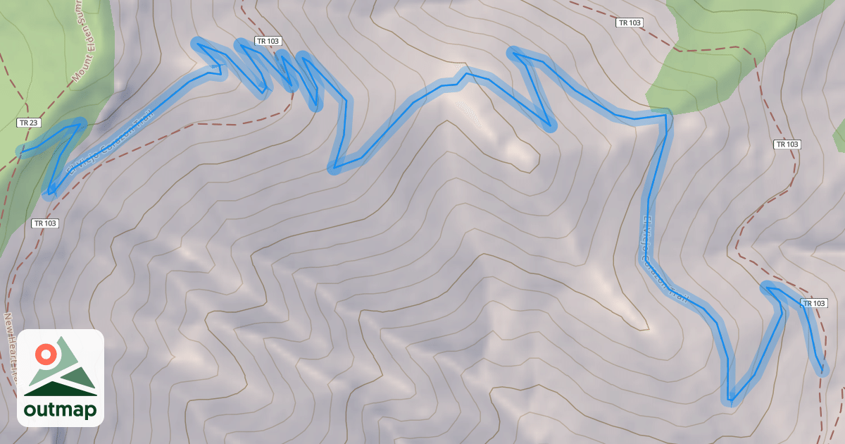 Map of El Viejo Corazon Trail