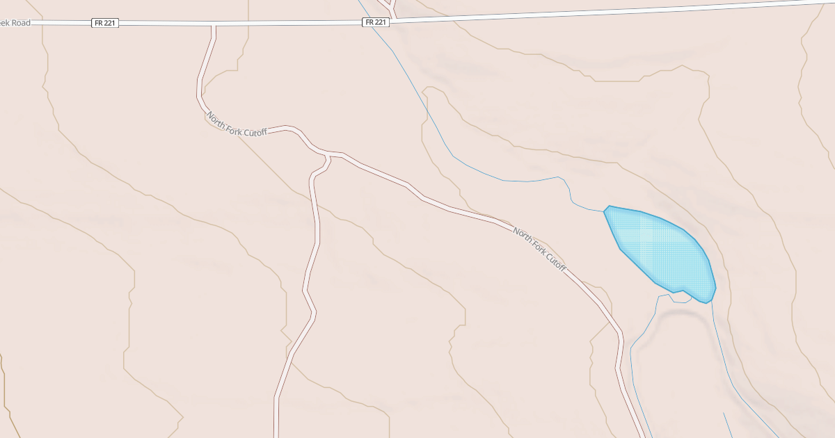 Map preview of NORTH FORK CUTOFF