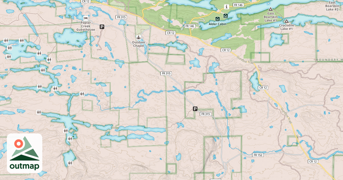 Map of BOW LAKE