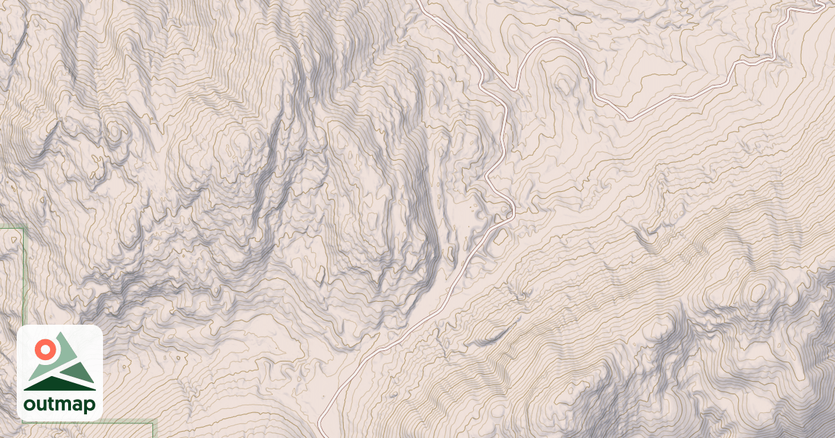 Map of KIRBY MOUNTAIN
