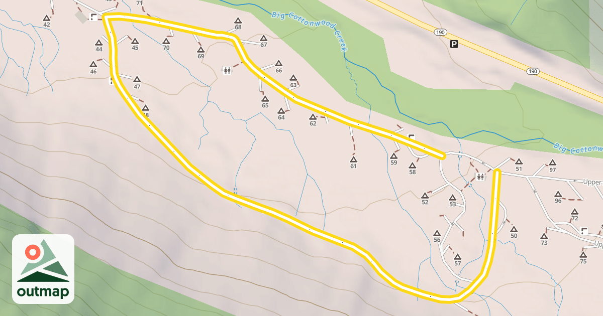 Map of Lower Milt's Loop