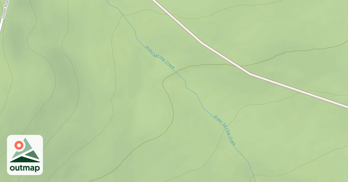 Map of ALDER SPRING