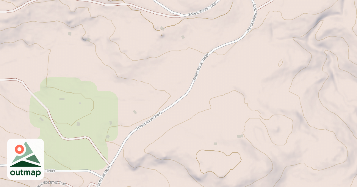 Map of USFS Motor Vehicle Use Map Roads {AA65EA94-CEDB-477A-911D-332E956A7D0C}