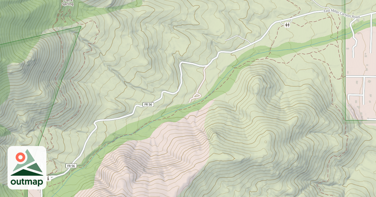 Map of MILLER CANYON
