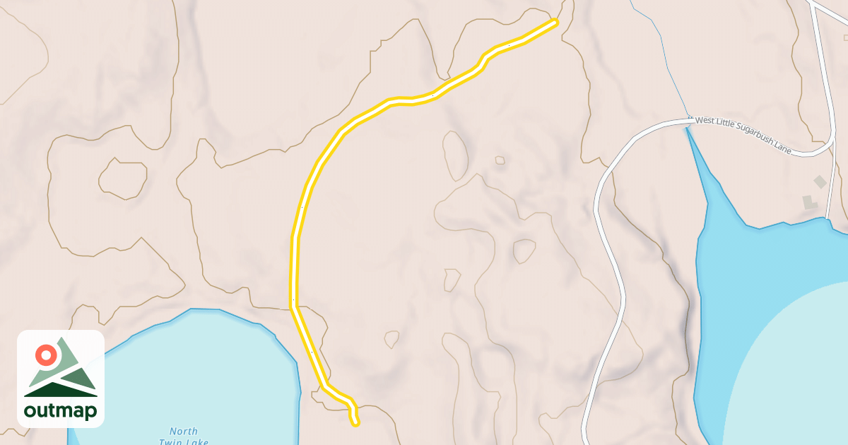 Map of Island Lake Trail