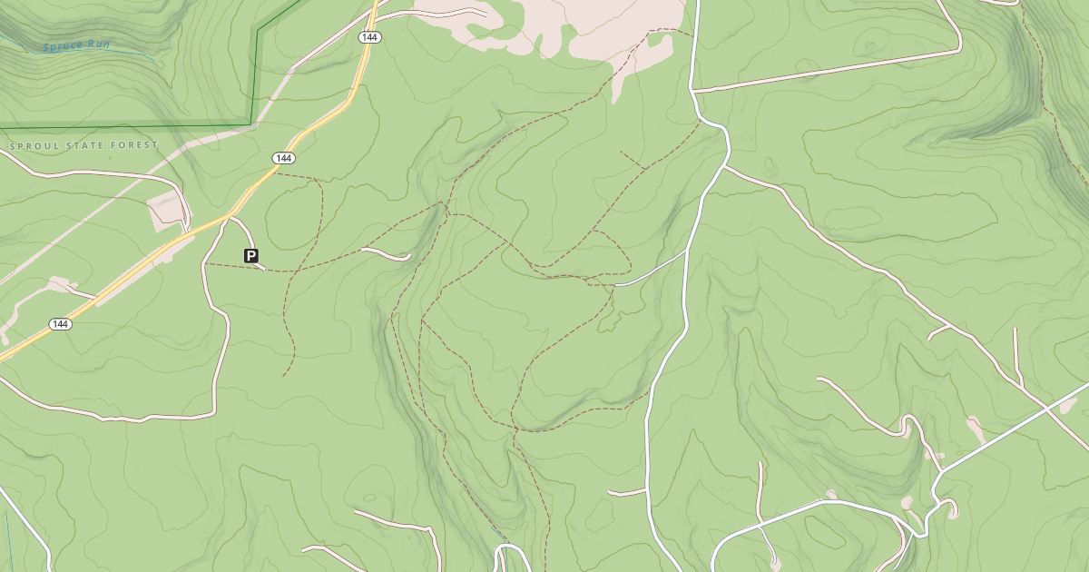 Map preview of Panther Snowmobile Trails