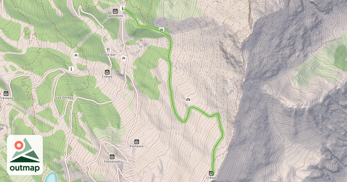 Map of Crêtes