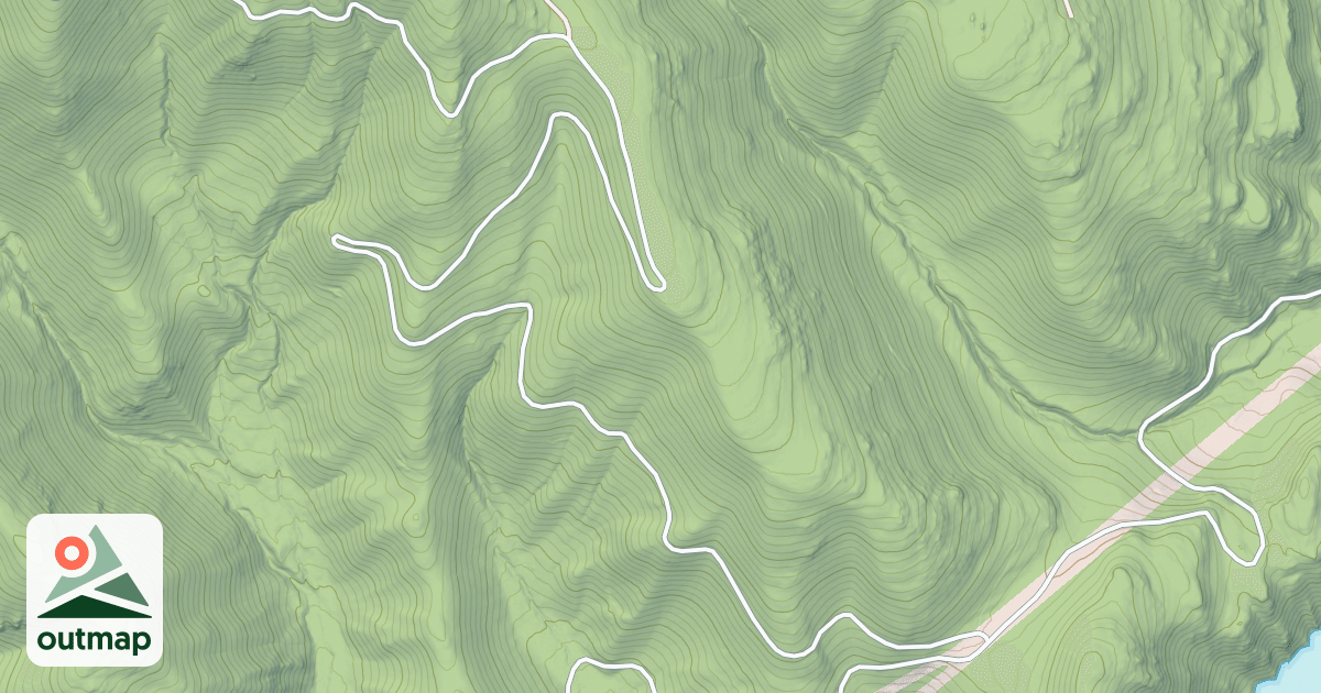 Map of Marten Creek Snowmobile Route