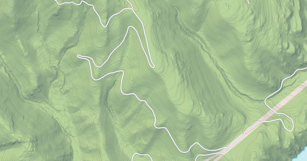 Map preview of Marten Creek Snowmobile Route