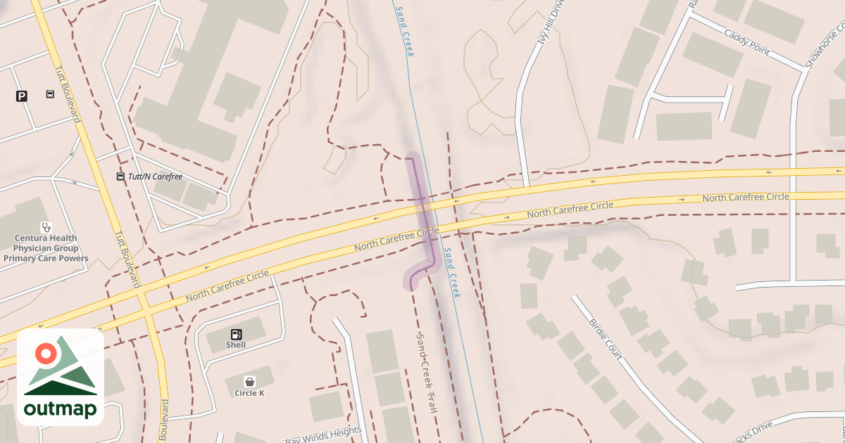 Map of Sand Creek Trail