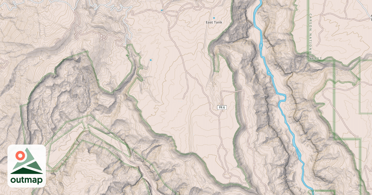 Map of GALLINA MOUNTAIN