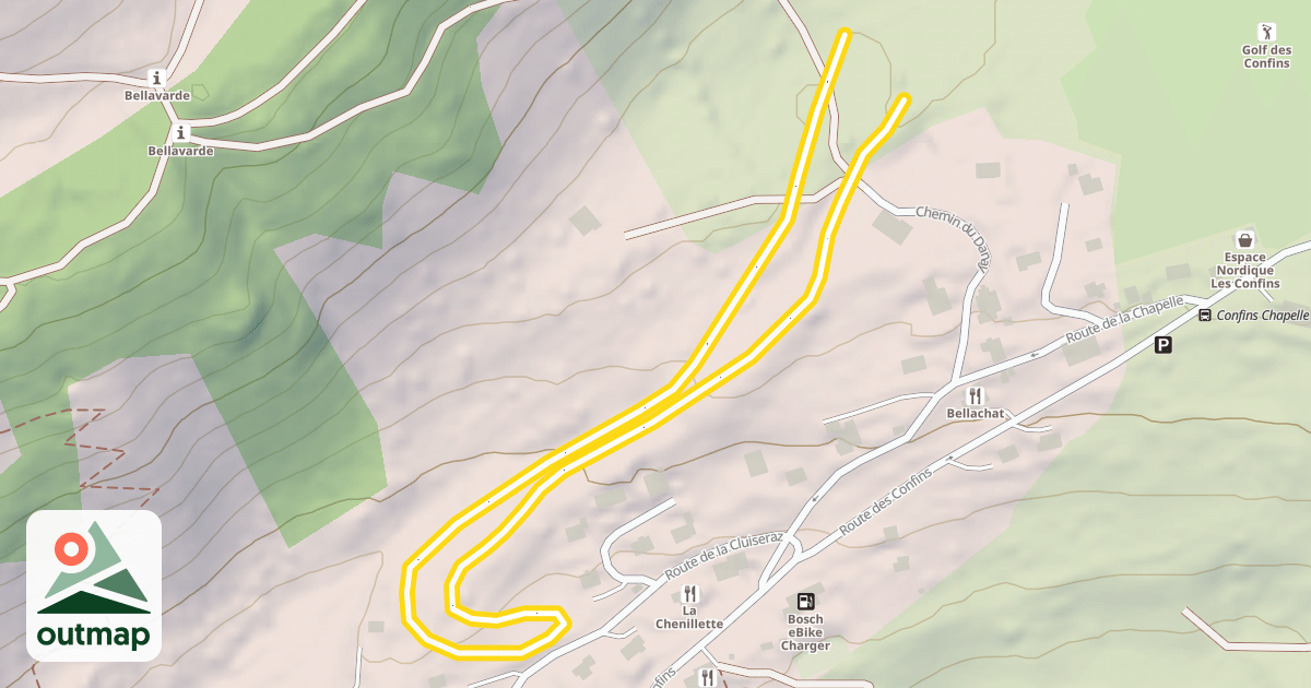 Map of La Cluseraz