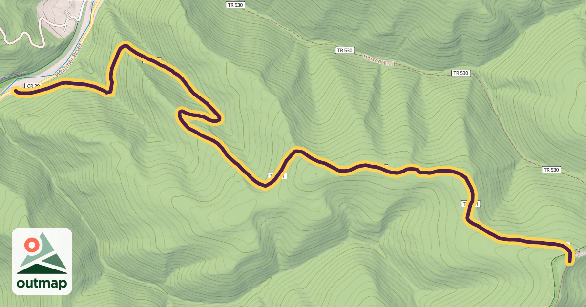 Map of Spring Ridge Trail