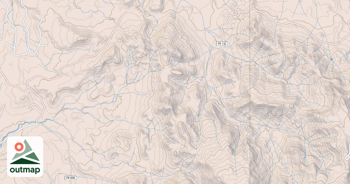 Map of Lange Canyon