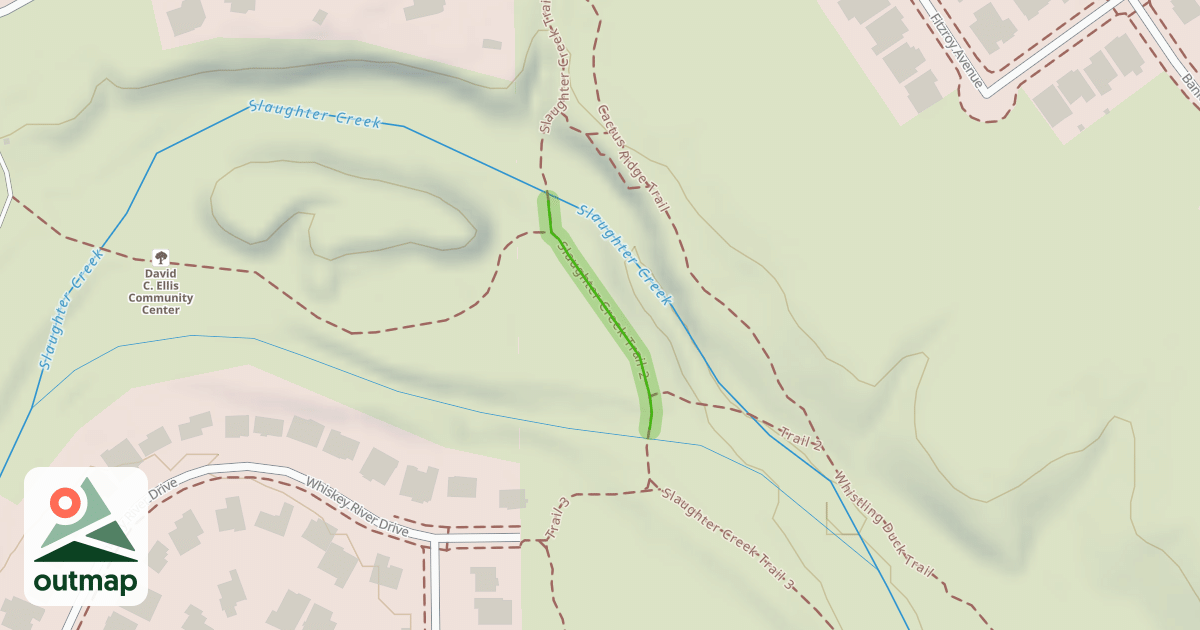 Map of Slaughter Creek Trail 2