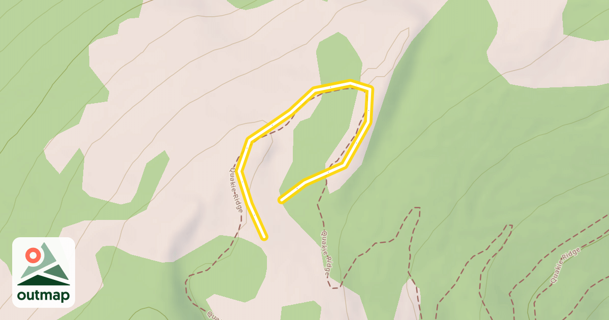 Map of Quakie Ridge