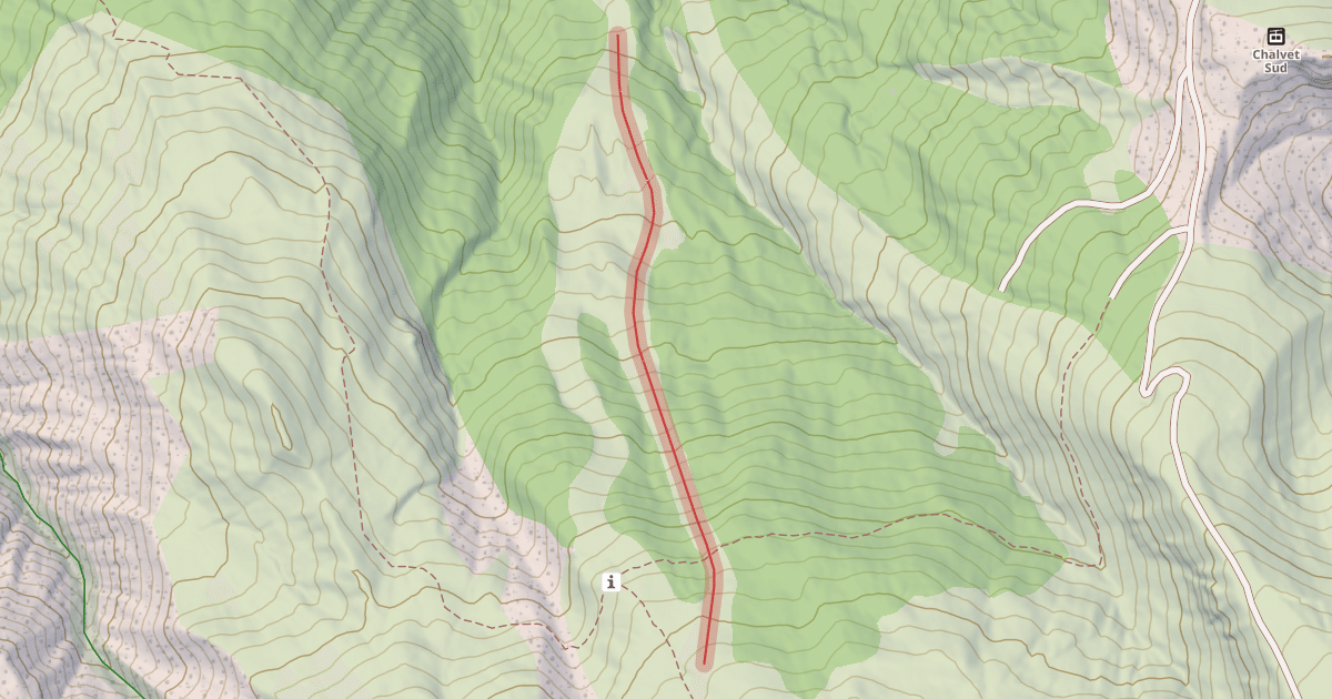 Map preview of Mur du Riounet