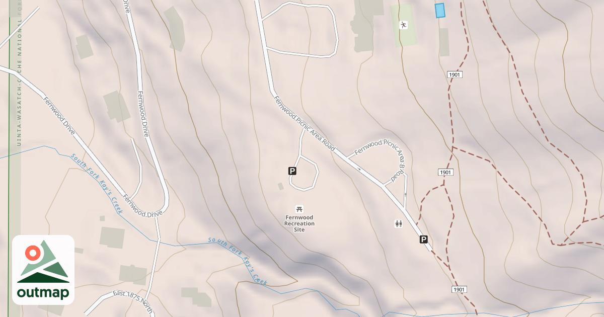 Map of FERNWOOD P.A.-A