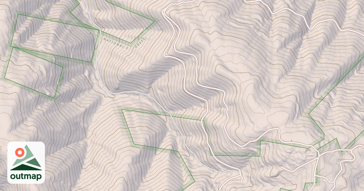 Map of MONARCH MILL SPUR