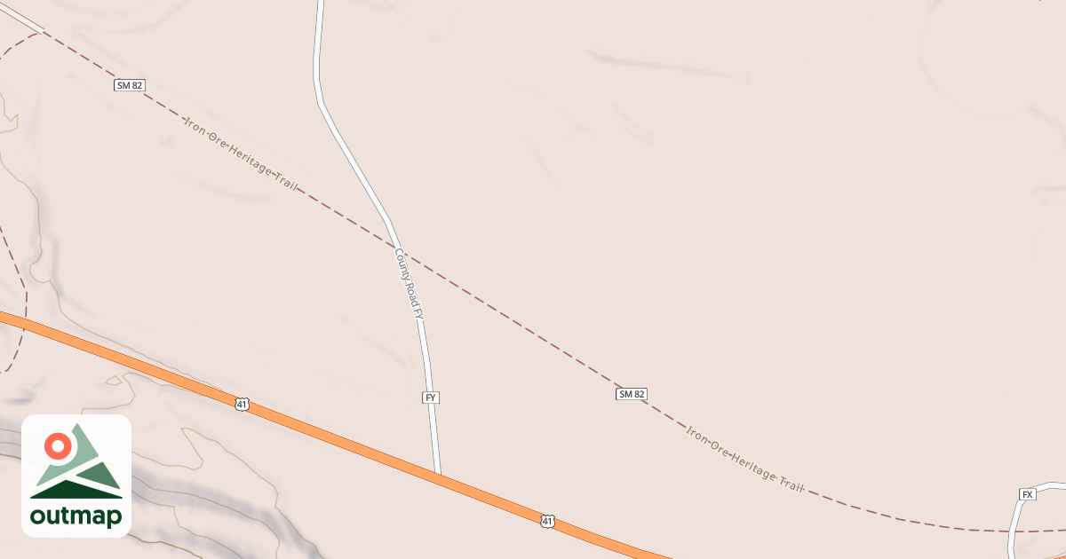 Map of Iron Ore Heritage Trail