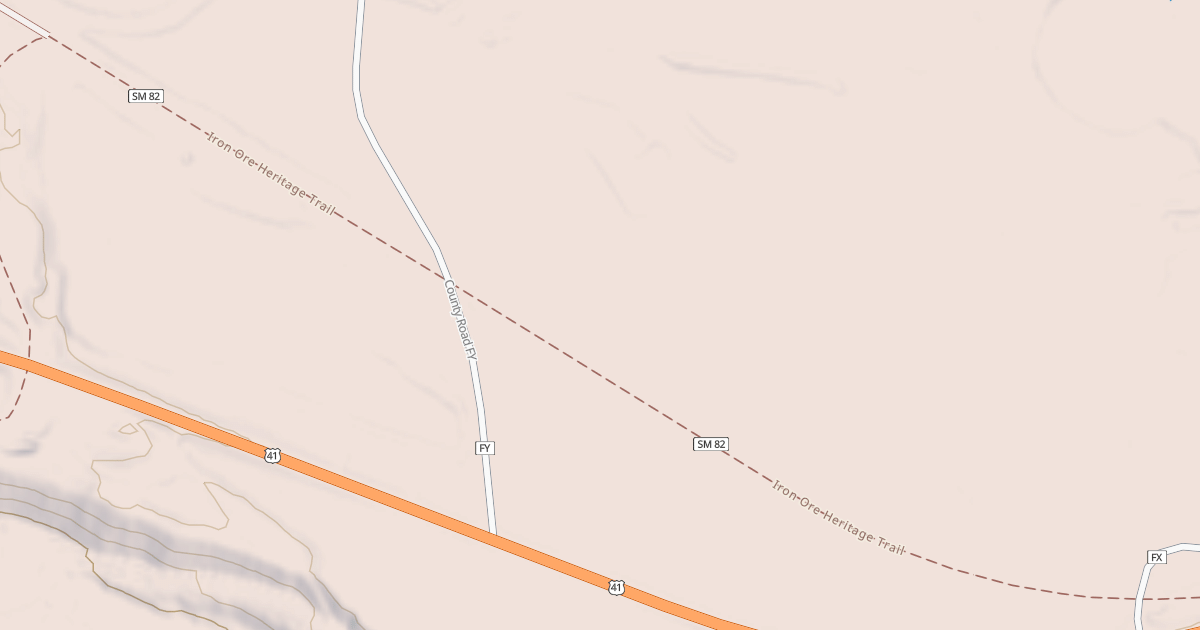 Map preview of Iron Ore Heritage Trail