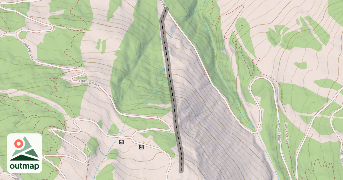 Map of Front Side Chutes