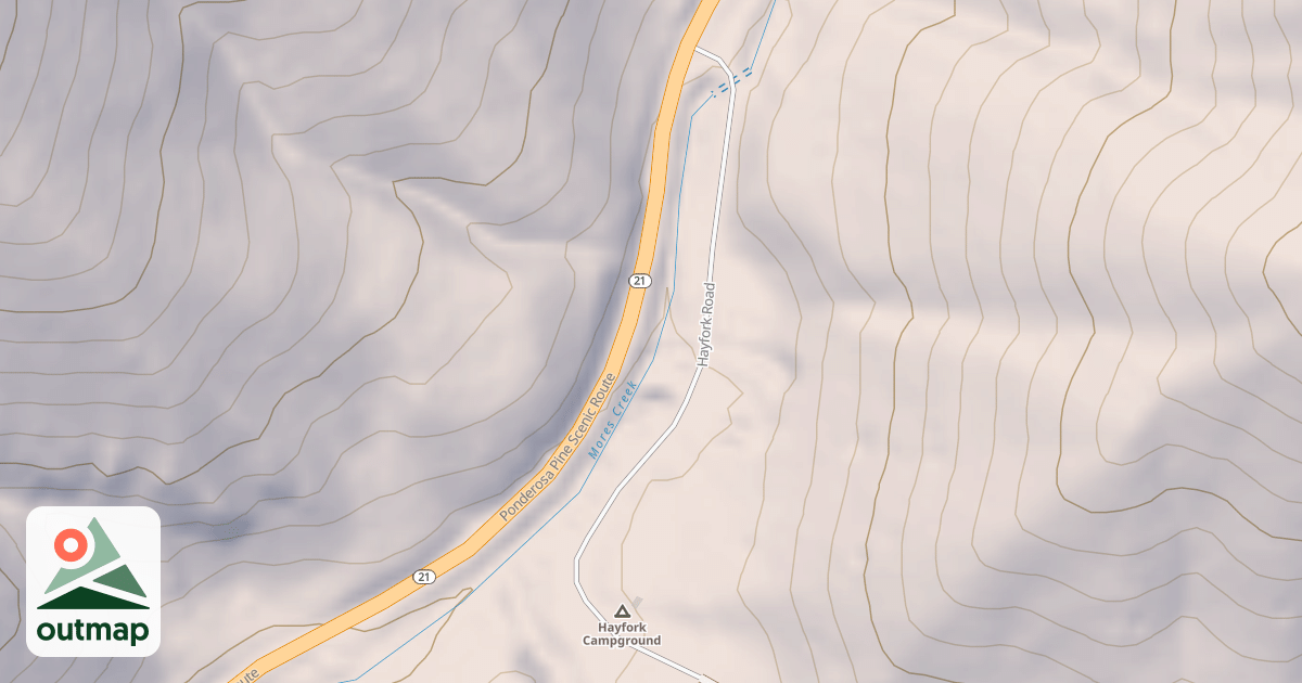 Map of HAY FORK CG