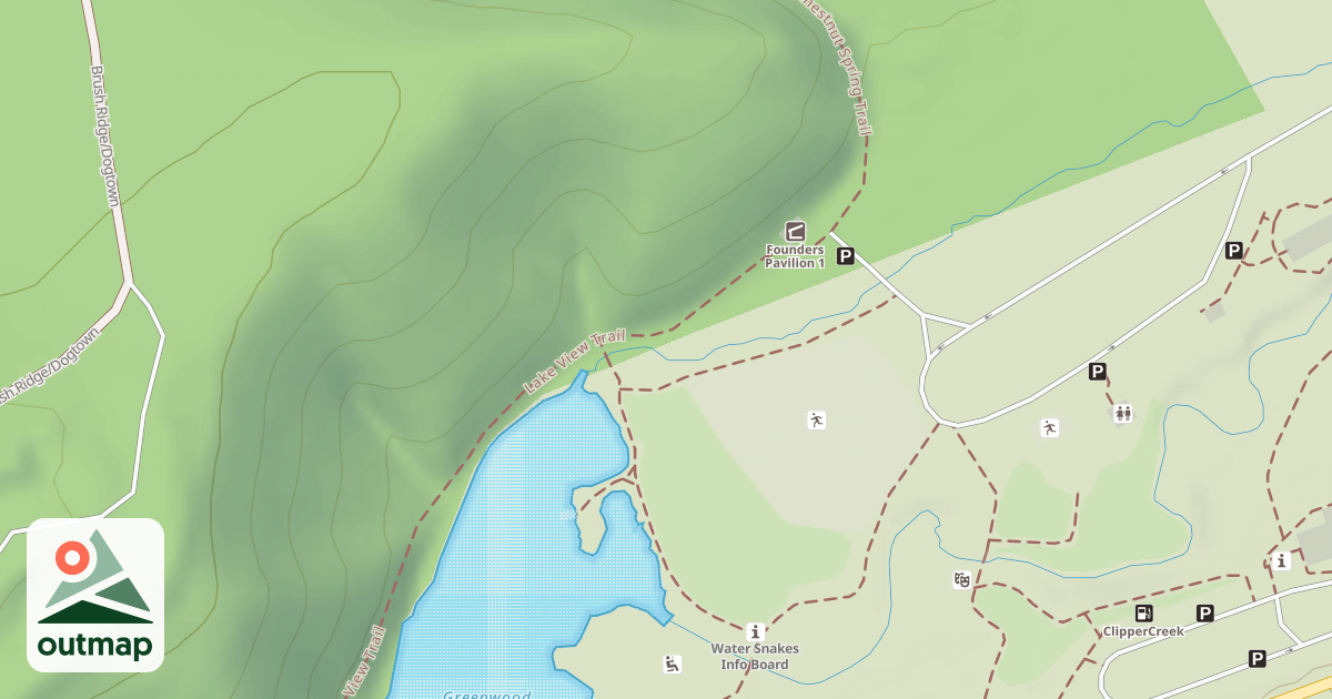 Map of Greenwood Furnace State Park Trails
