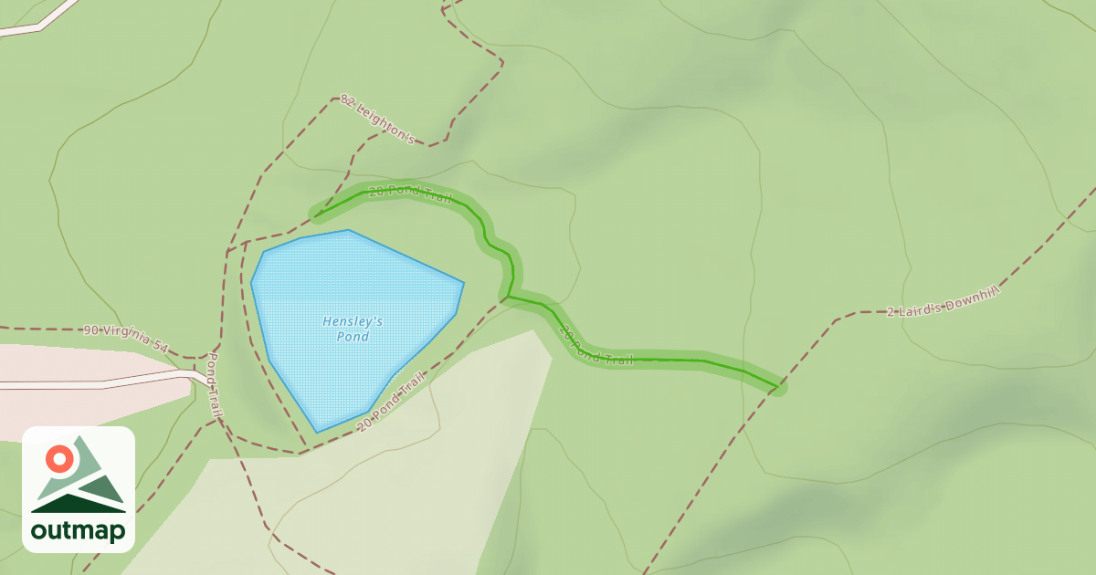 Map of 20 Pond Trail